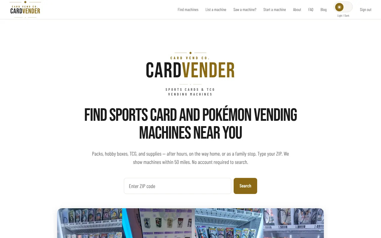 Cardvender - Step 1 screenshot captured by Lastest