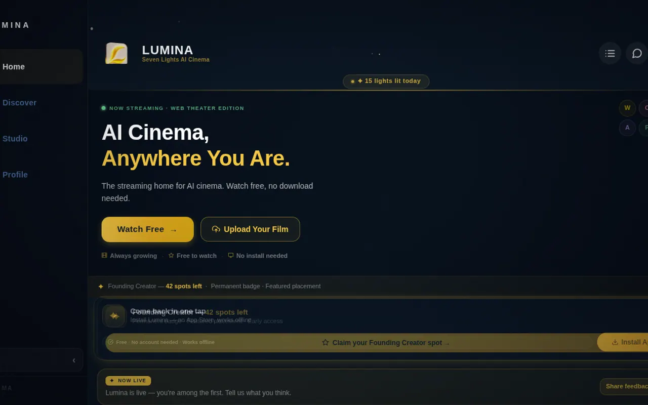 Lumina - Step 1 screenshot captured by Lastest