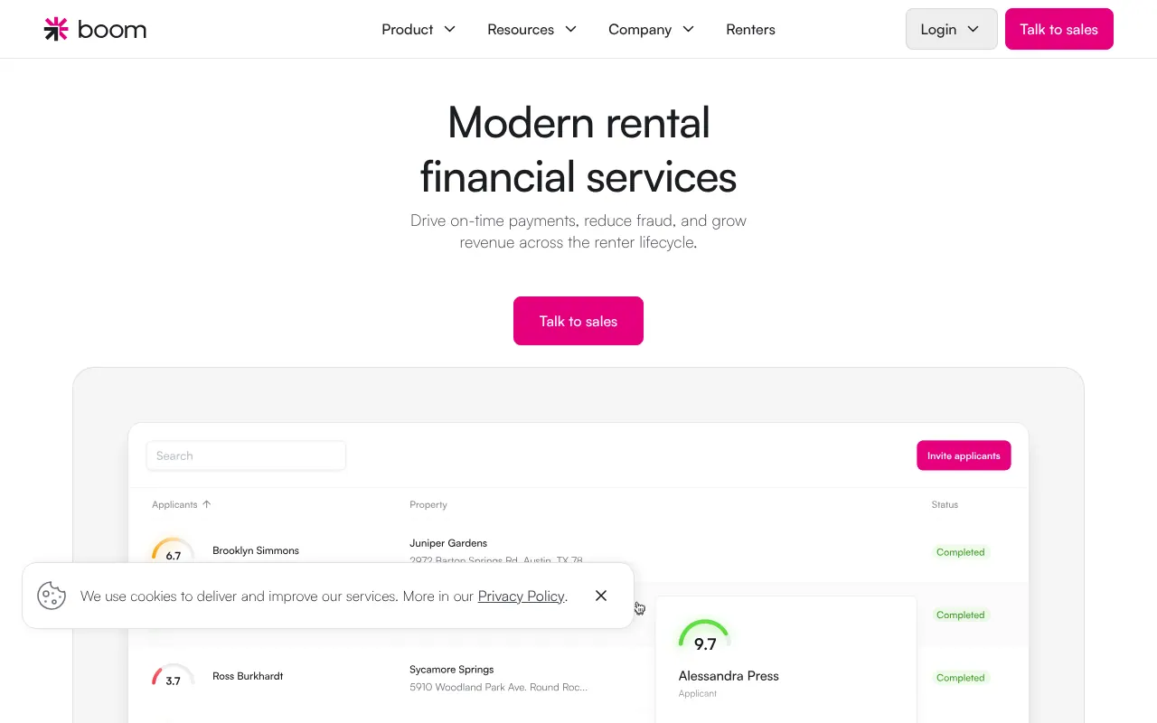 boompay-demo - Step 1 screenshot captured by Lastest