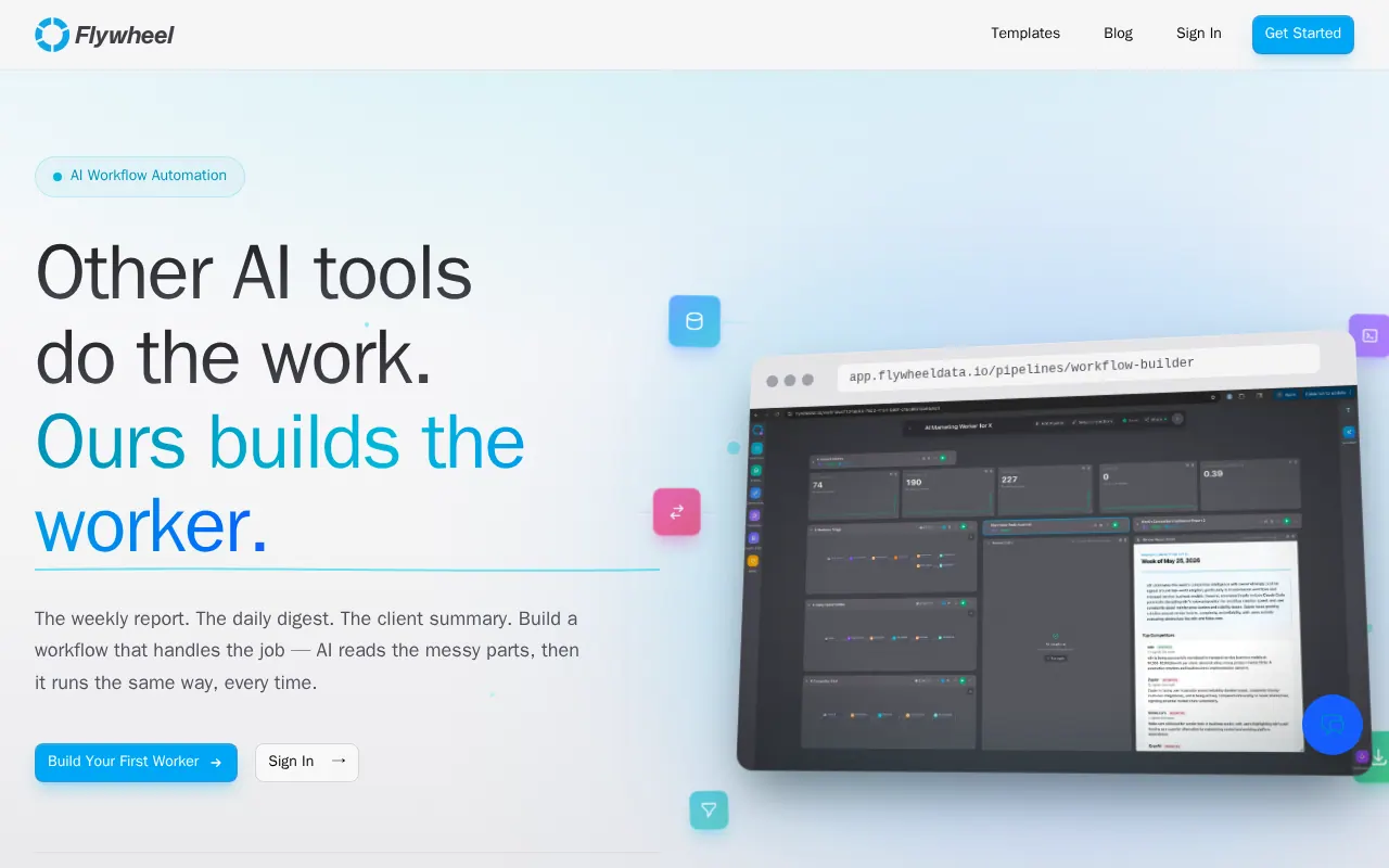 Flywheel - Step 1 screenshot captured by Lastest