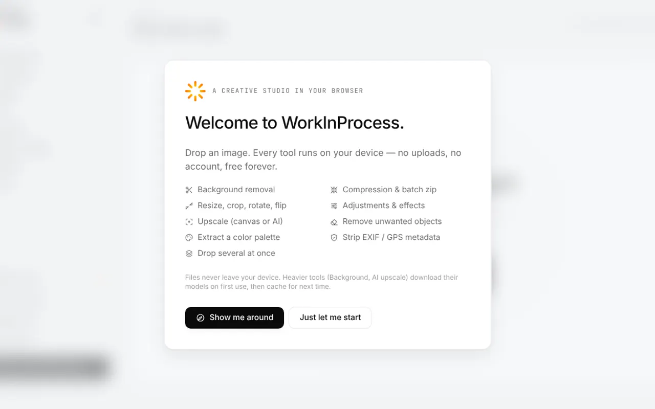WorkInProcess - Step 1 screenshot captured by Lastest