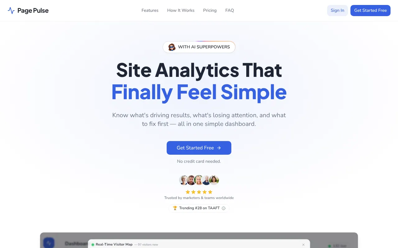 Page Pulse - Step 1 screenshot captured by Lastest