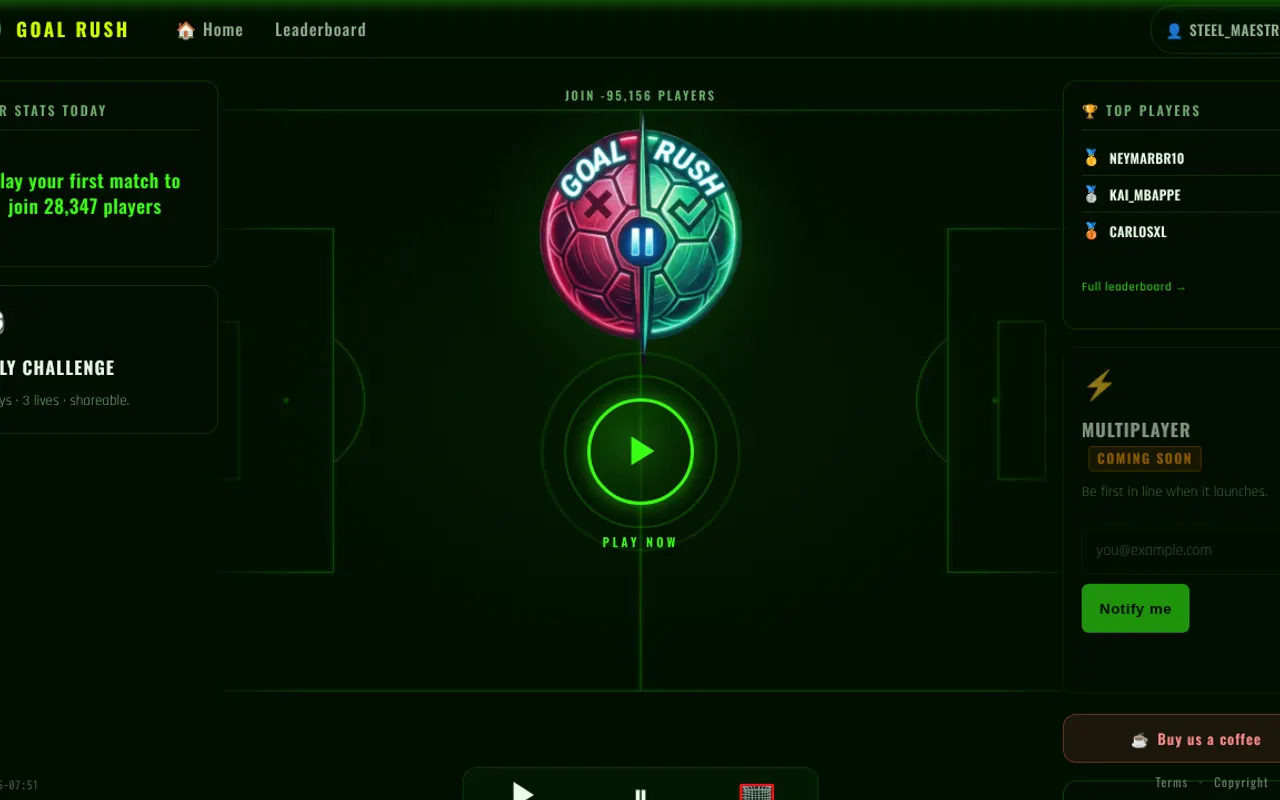 Goal Rush - Step 1 screenshot captured by Lastest