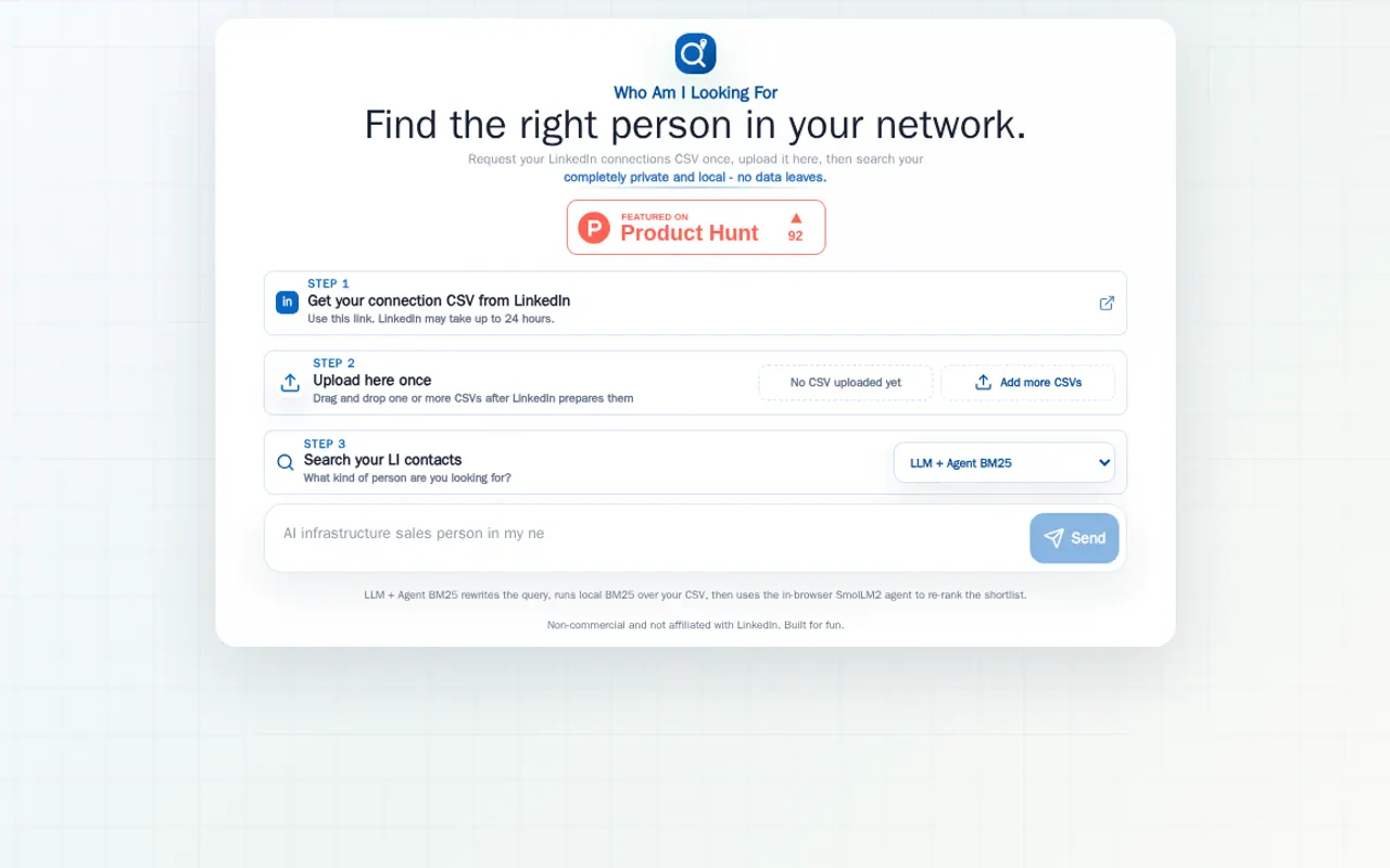 WhoAmILookingFor - Step 1 screenshot captured by Lastest