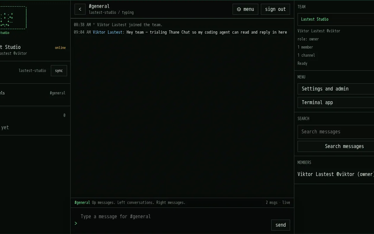 Thane Chat - Step 1 screenshot captured by Lastest