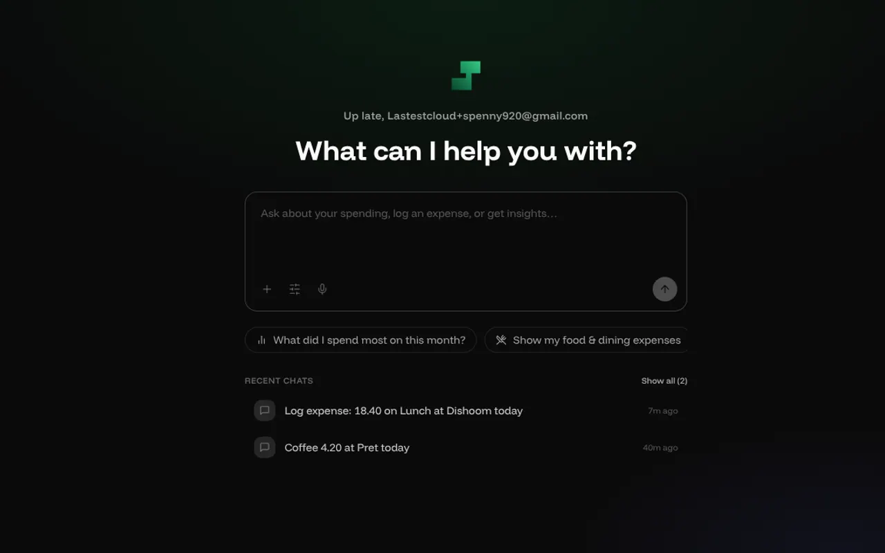 Spenny AI - Step 1 screenshot captured by Lastest