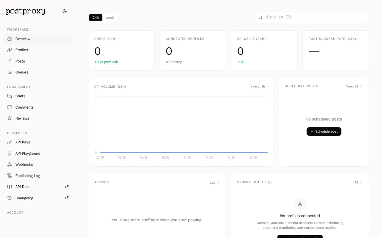 Postproxy - Step 1 screenshot captured by Lastest