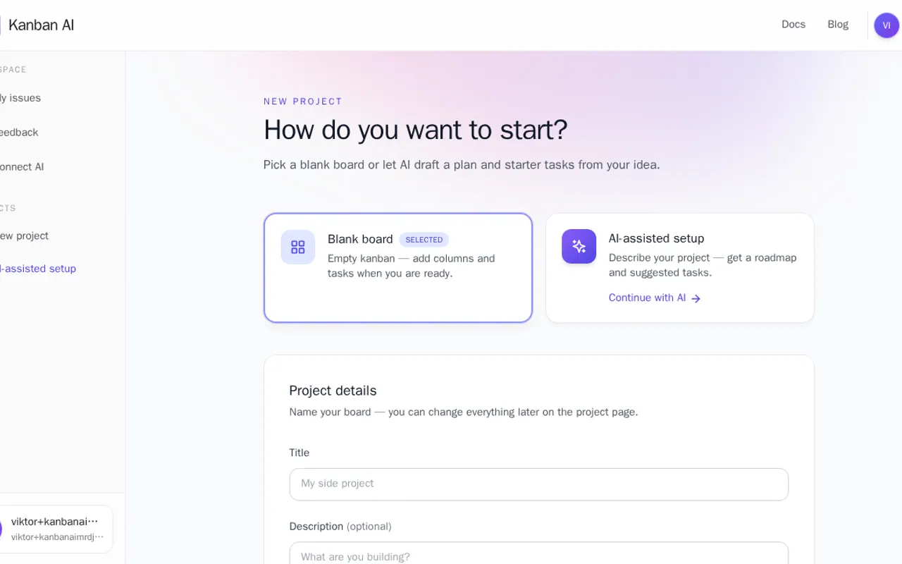 Kanban AI - Step 1 screenshot captured by Lastest