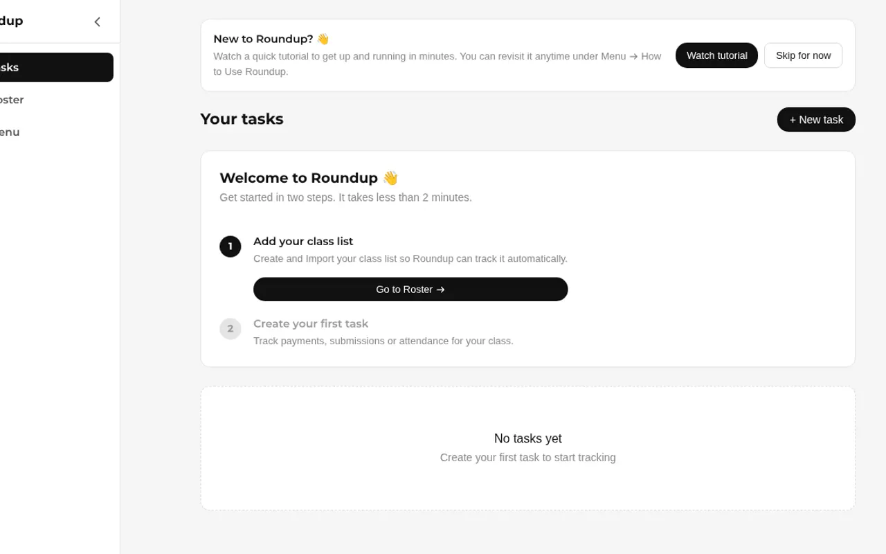 Roundup - Step 1 screenshot captured by Lastest