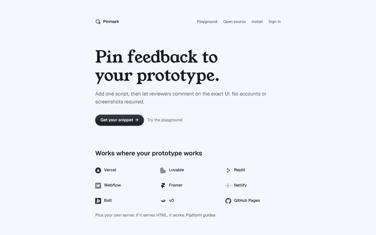 Pinmark - Step 1 screenshot captured by Lastest
