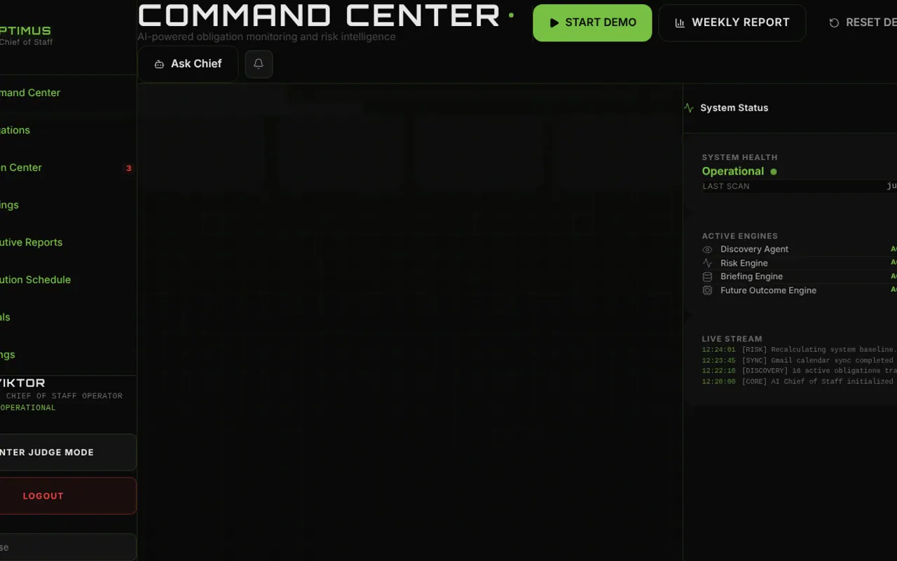 OPTIMUS - Step 1 screenshot captured by Lastest
