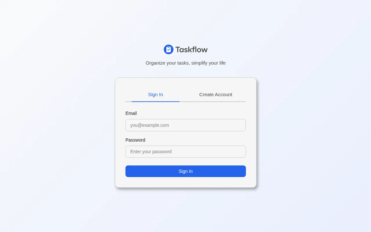 TaskFlow - Step 1 screenshot captured by Lastest