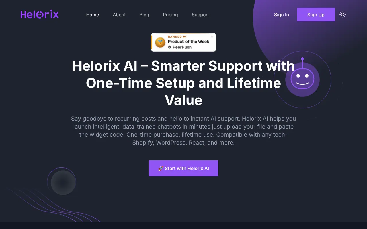 Helorix AI - Step 1 screenshot captured by Lastest