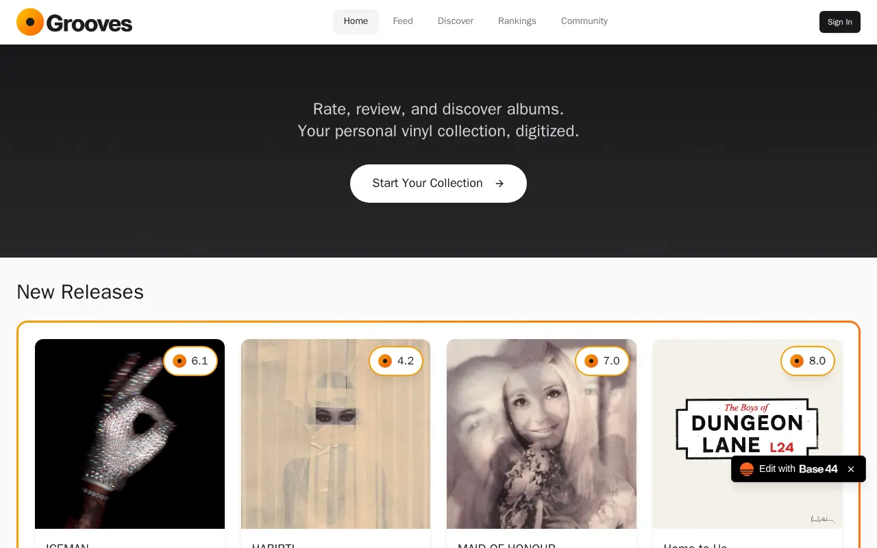 Grooves.fm - Step 1 screenshot captured by Lastest