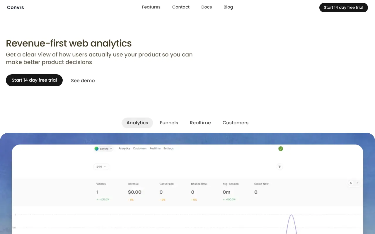Convrs - Step 1 screenshot captured by Lastest