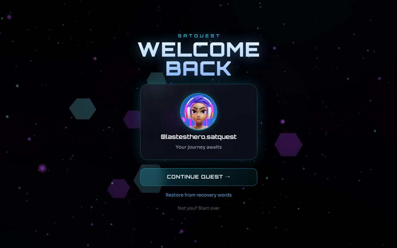 SatQuest - Step 1 screenshot captured by Lastest