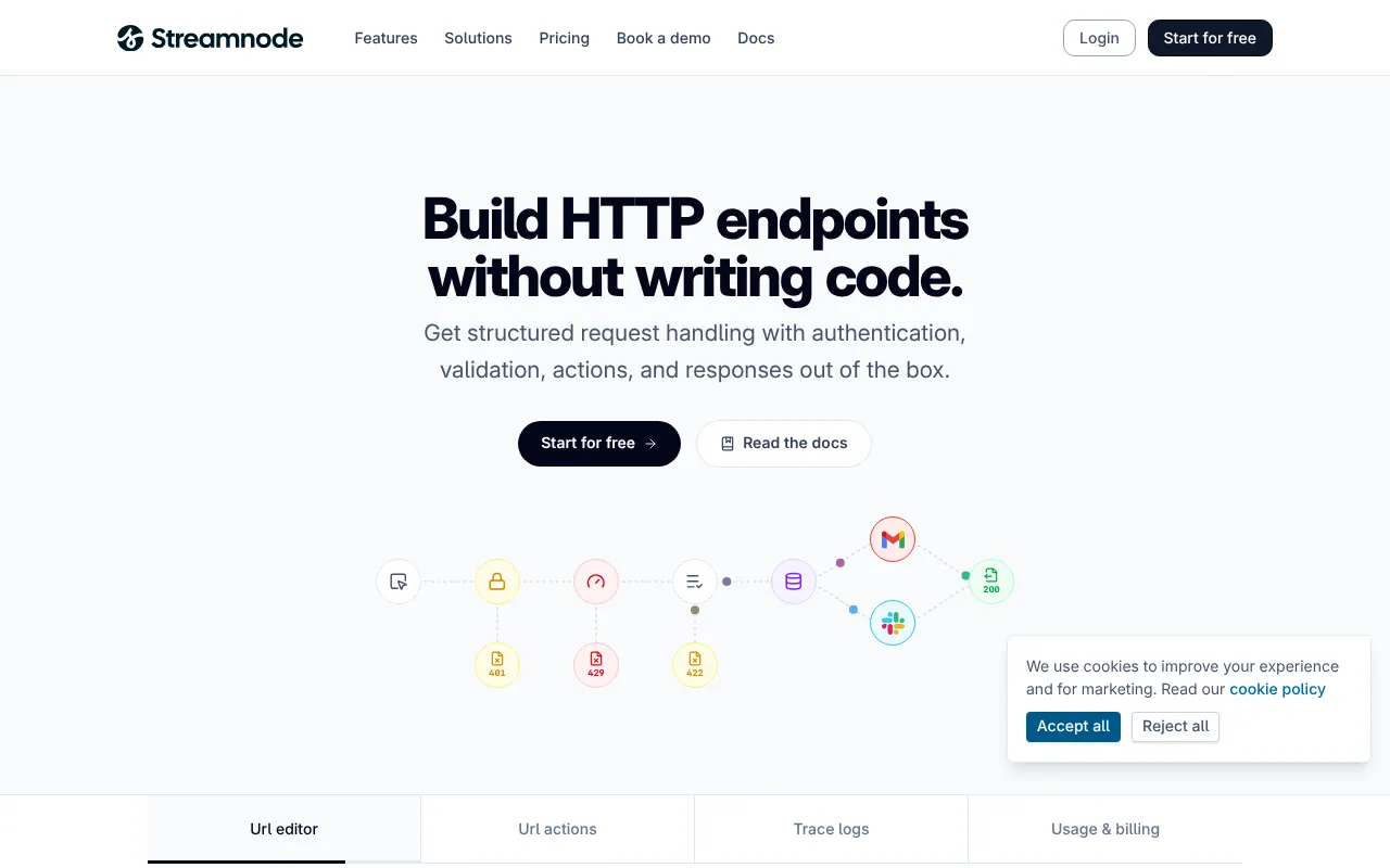 streamnode - Step 1 screenshot captured by Lastest