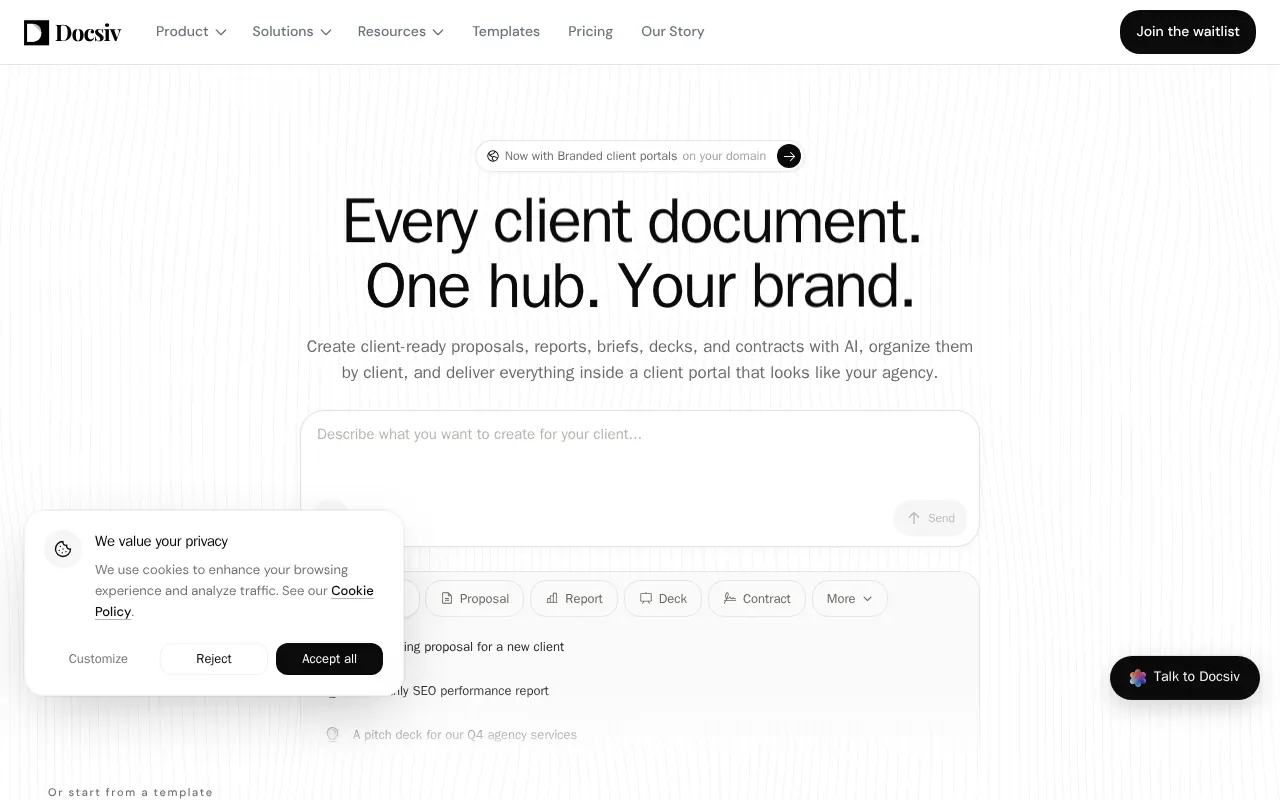 Docsiv - Step 1 screenshot captured by Lastest