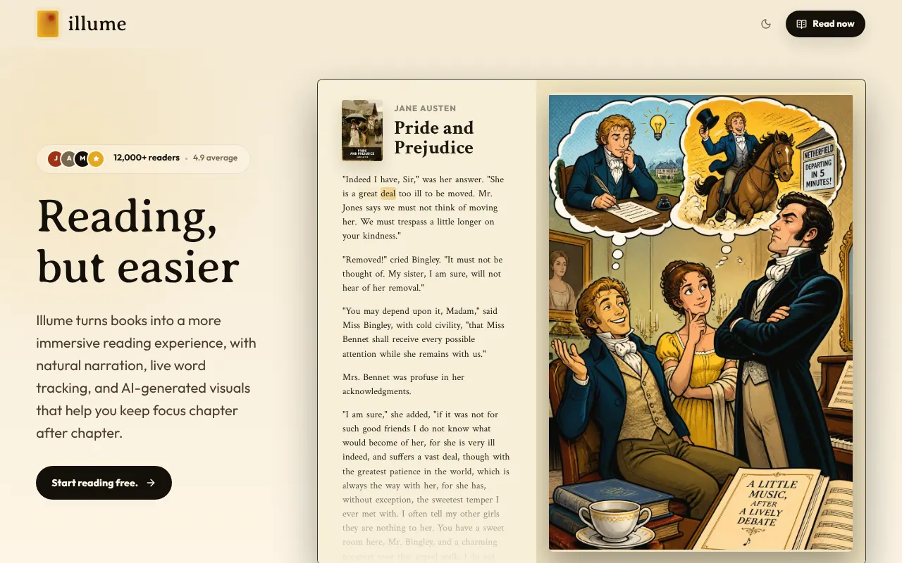 Illume Reader - Step 1 screenshot captured by Lastest