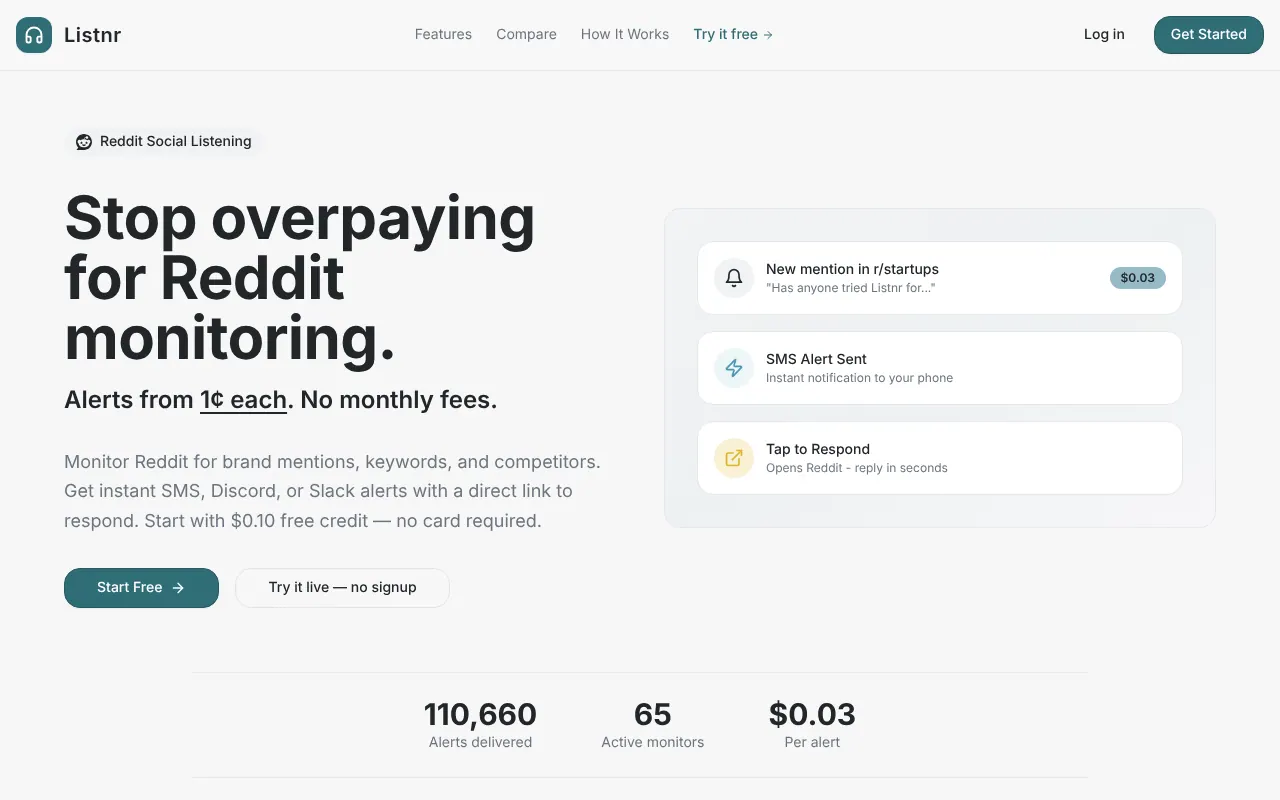 listnrapp - Step 1 screenshot captured by Lastest