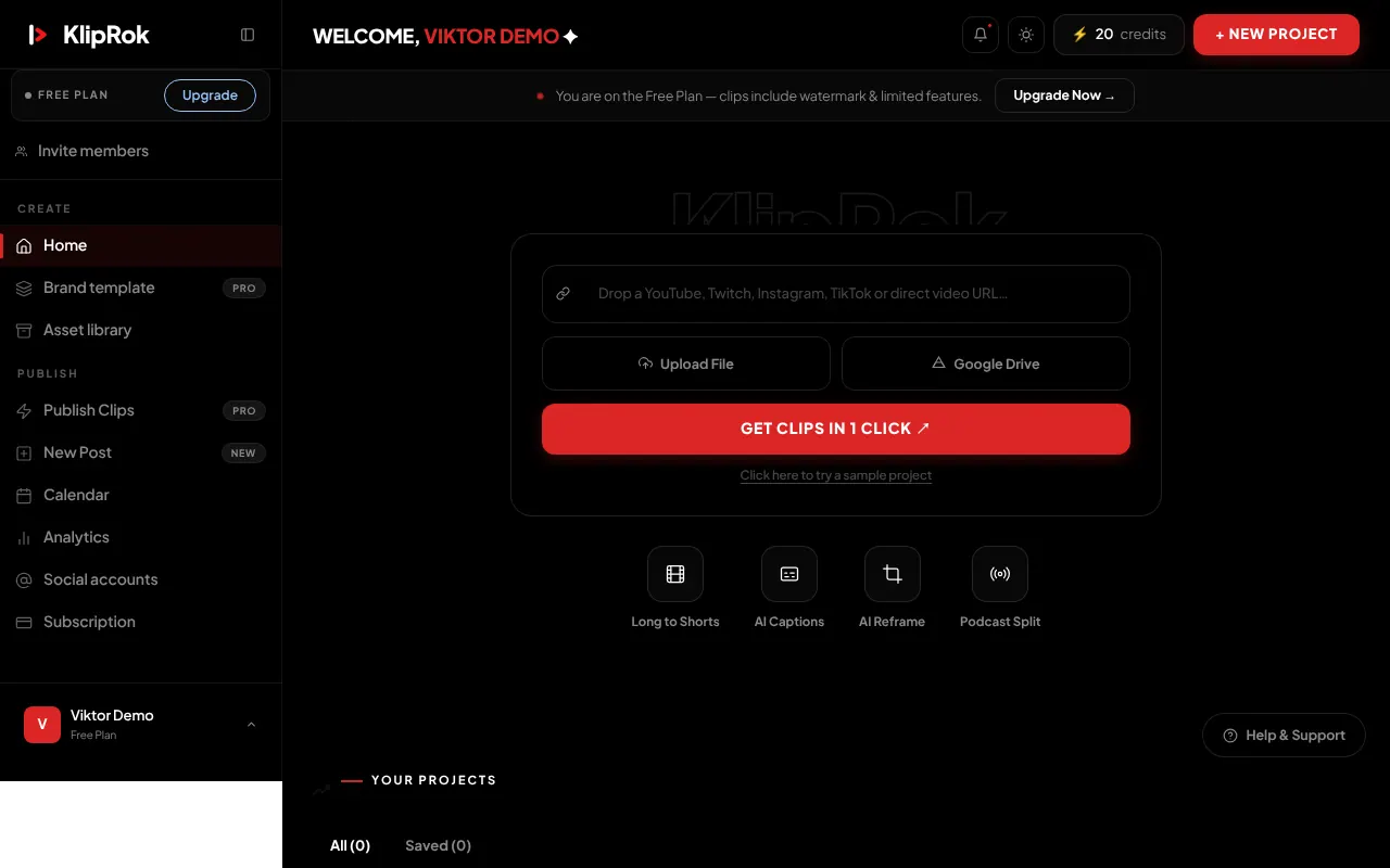 KlipRok - Step 1 screenshot captured by Lastest