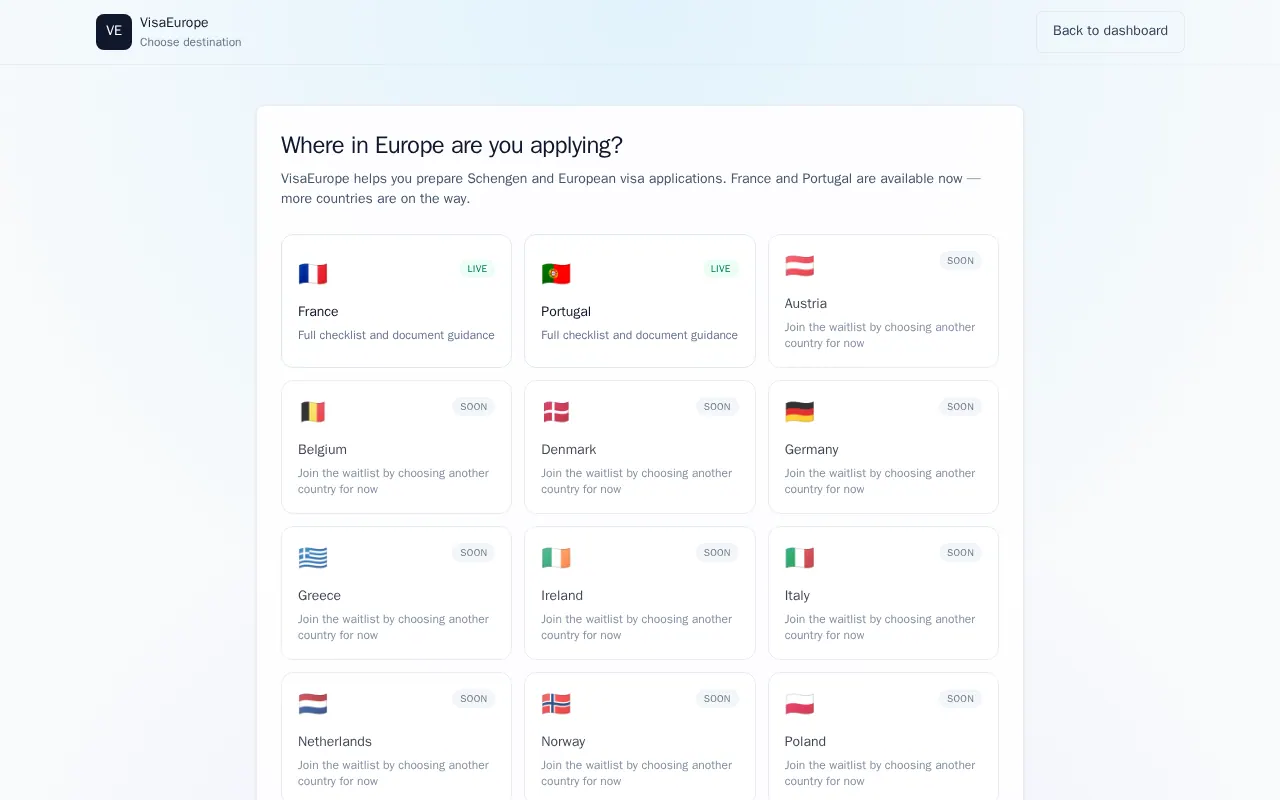 VisaEurope - Step 1 screenshot captured by Lastest