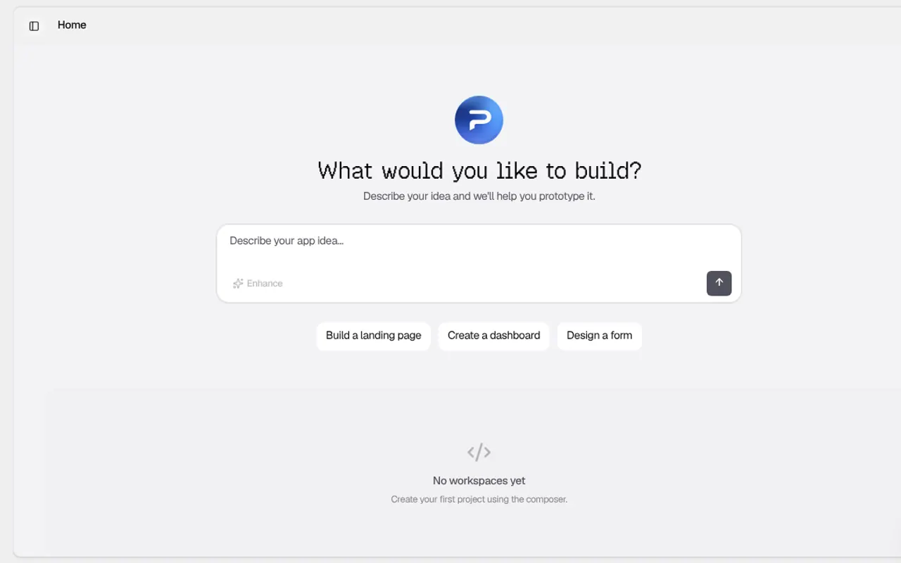 Prototyper - Step 1 screenshot captured by Lastest