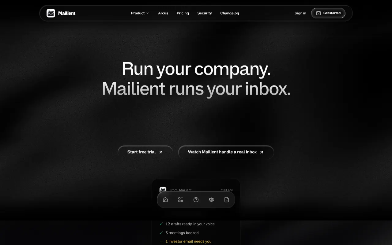 Mailient - Step 1 screenshot captured by Lastest