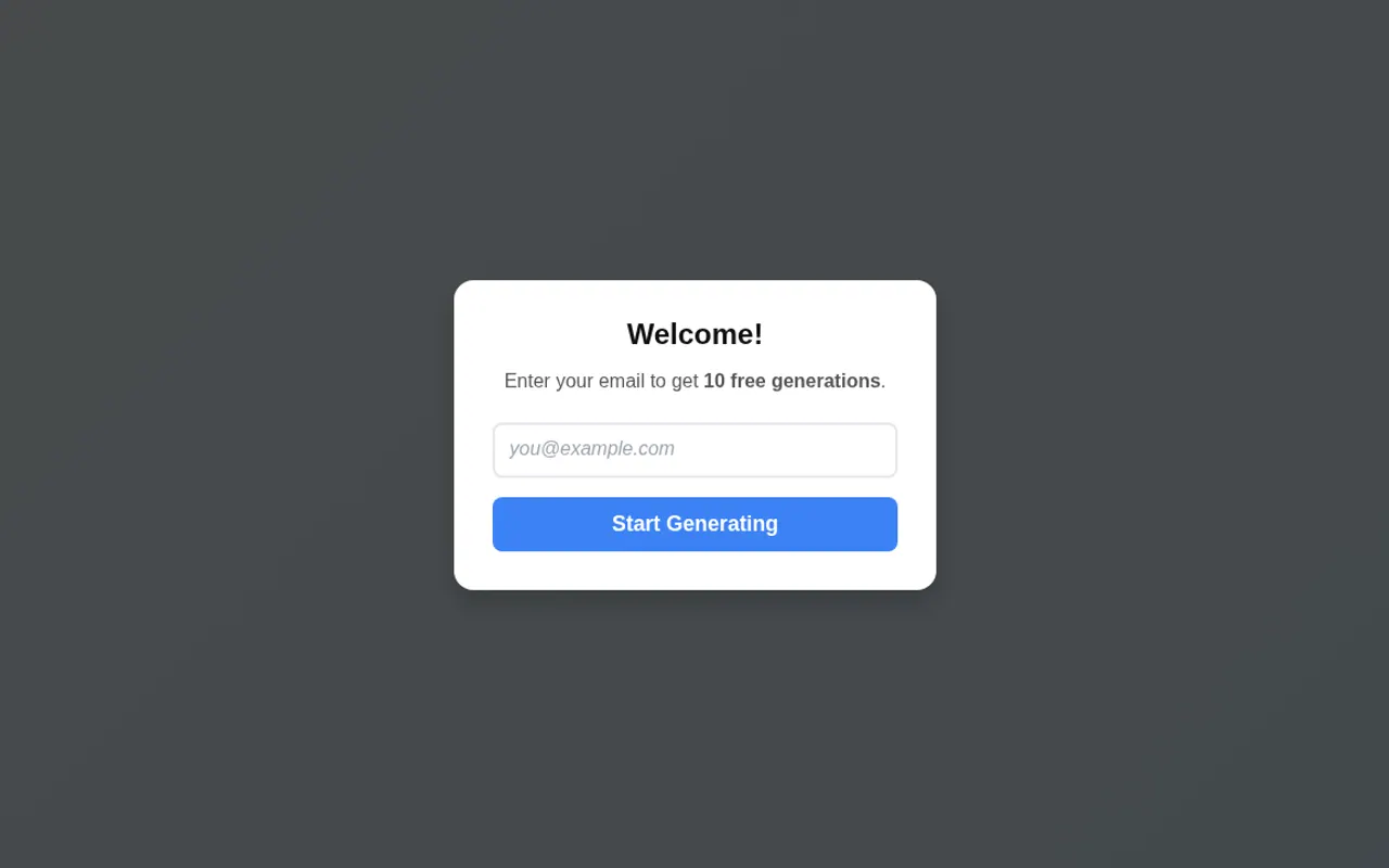 Caption AI - Step 1 screenshot captured by Lastest