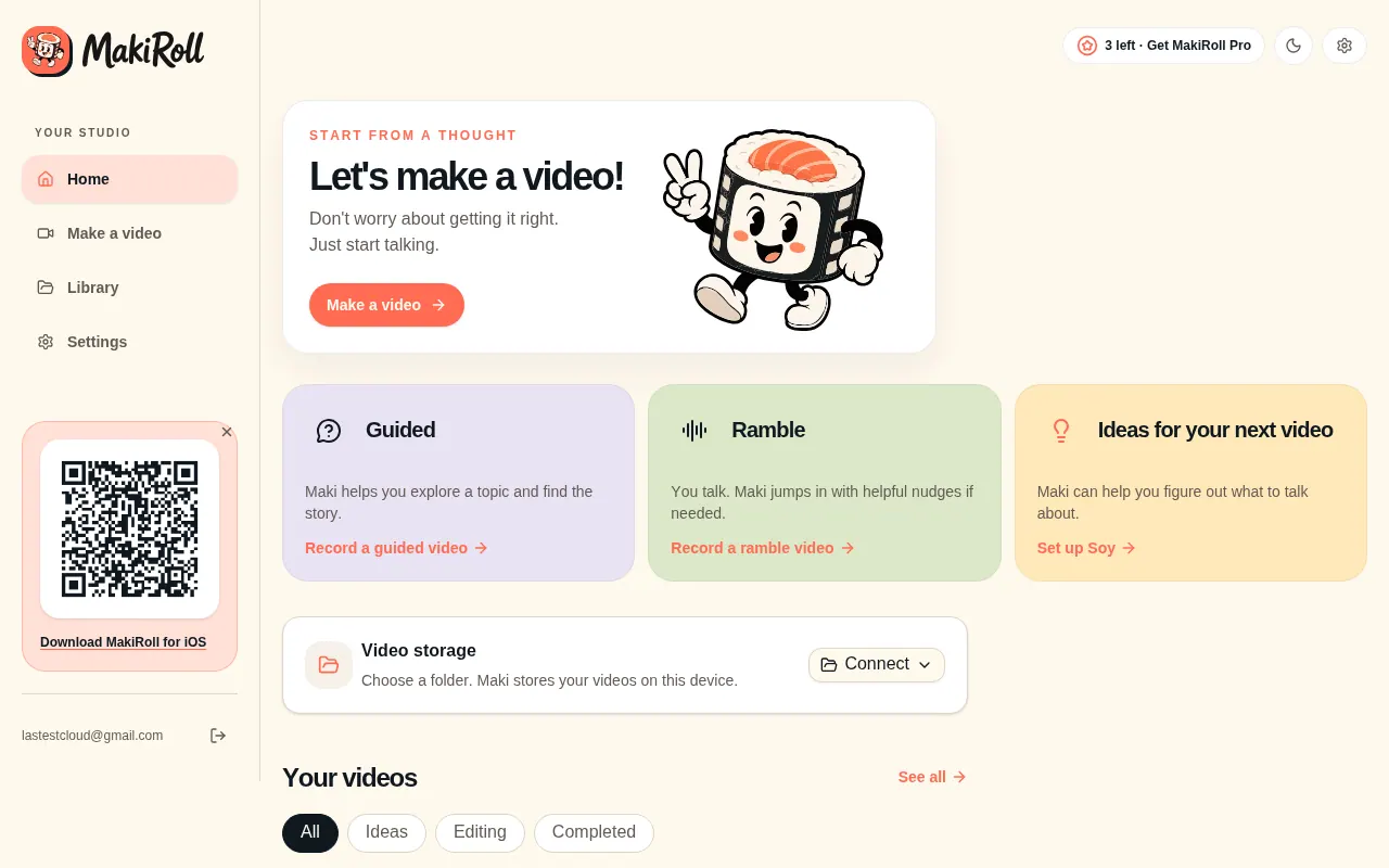 MakiRoll Studio - Step 1 screenshot captured by Lastest