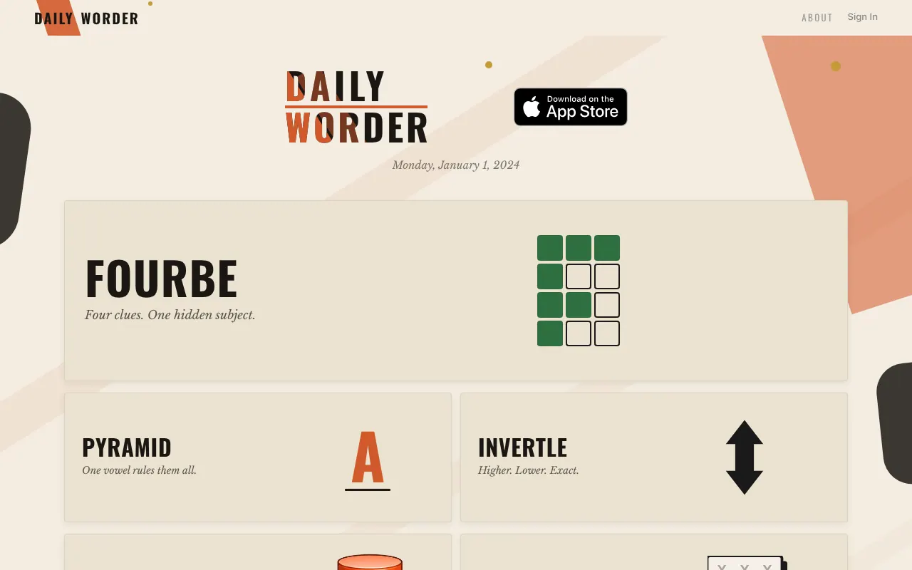 Daily Worder - Step 1 screenshot captured by Lastest