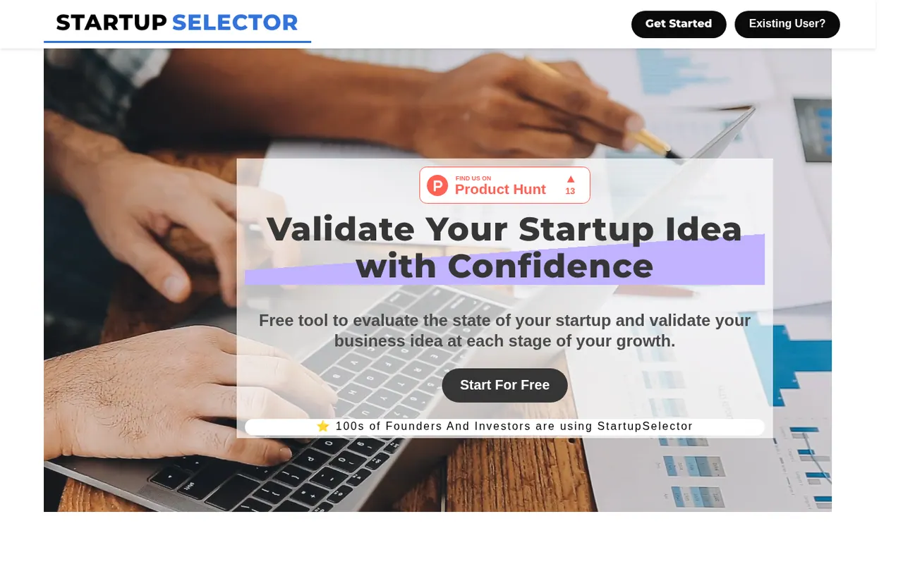 StartupSelector - Step 1 screenshot captured by Lastest