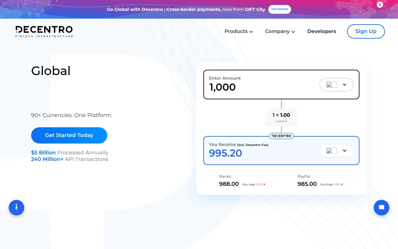 Global signup - Step 1 screenshot captured by Lastest