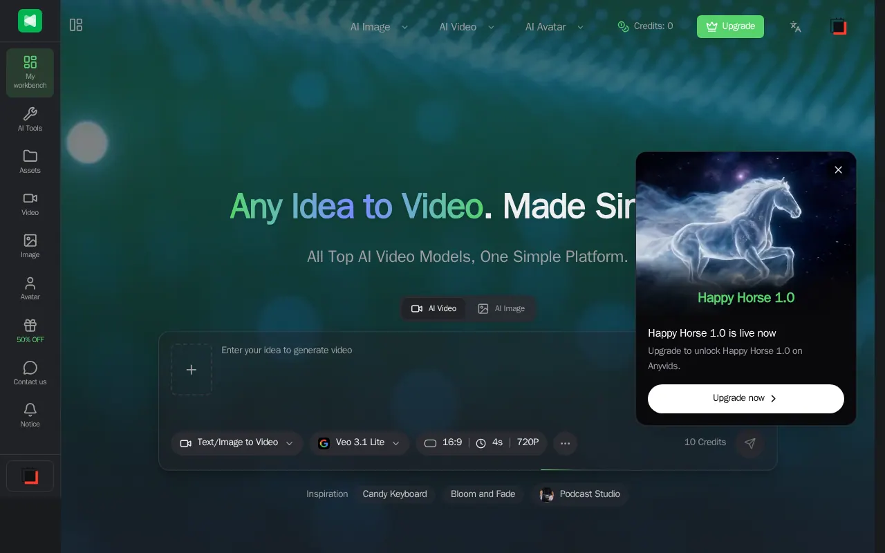 Anyvids - Step 1 screenshot captured by Lastest