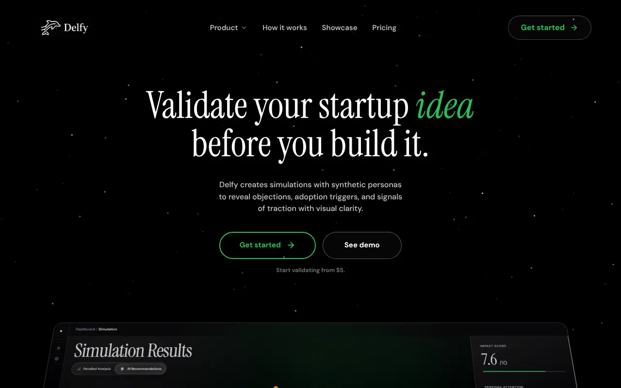 delfy - Step 1 screenshot captured by Lastest