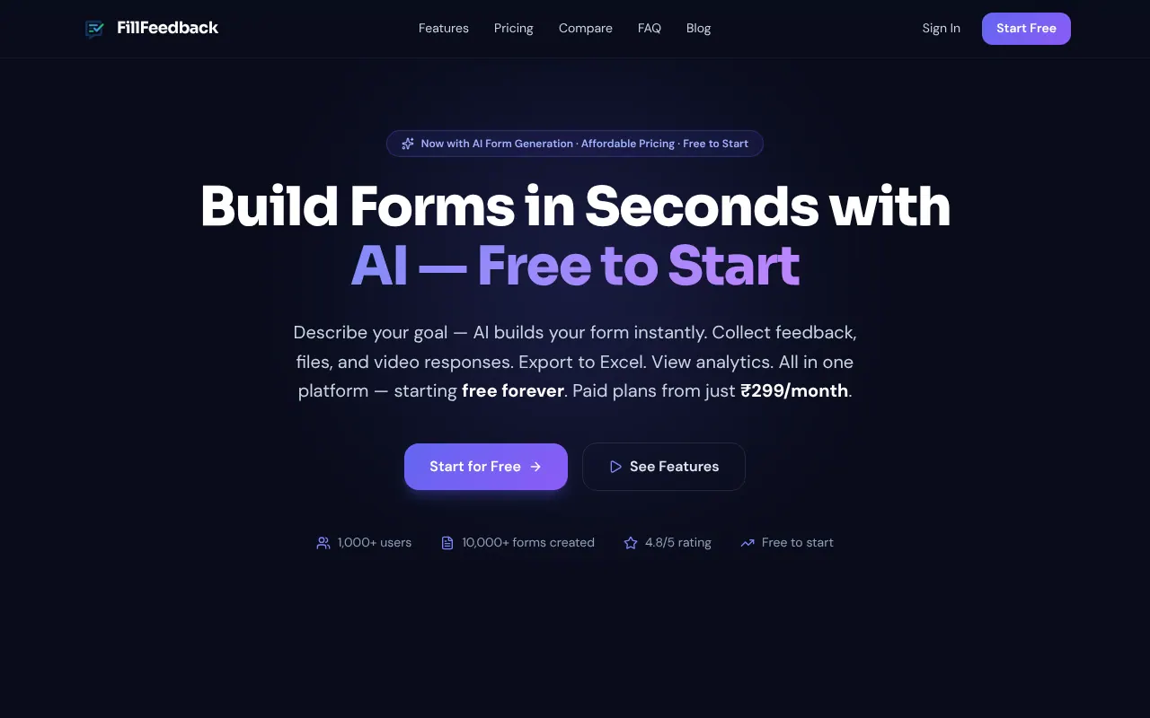 FillFeedback - Step 1 screenshot captured by Lastest