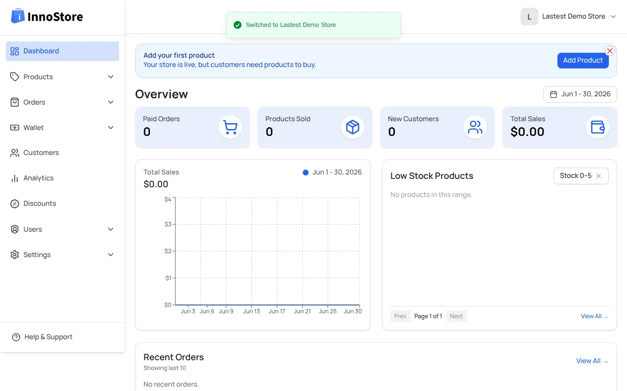 InnoStore - Step 1 screenshot captured by Lastest