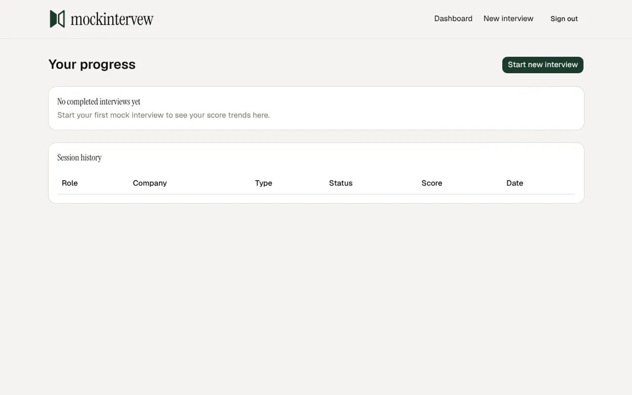 mockintervew - Step 1 screenshot captured by Lastest