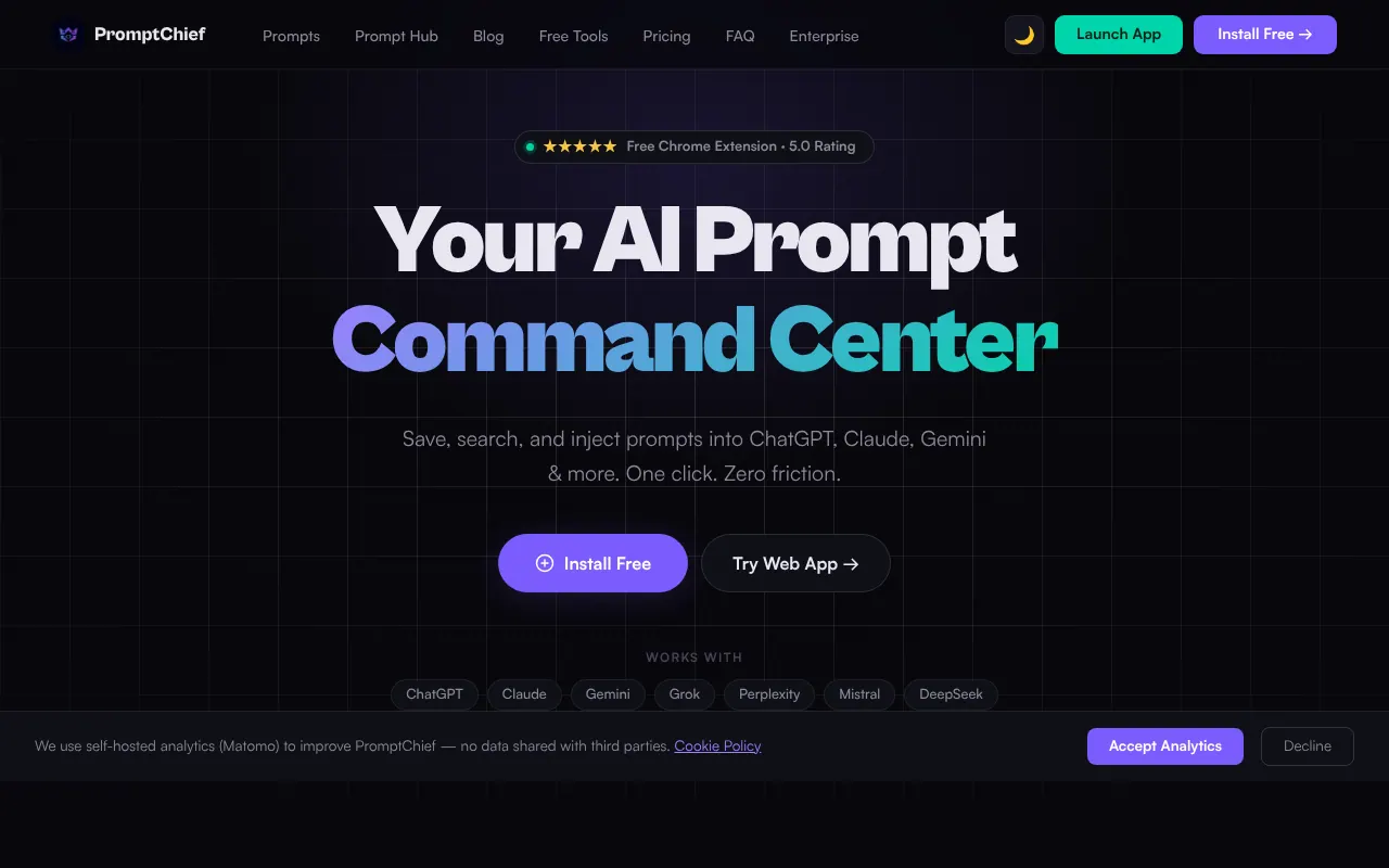 PromptChief - Step 1 screenshot captured by Lastest