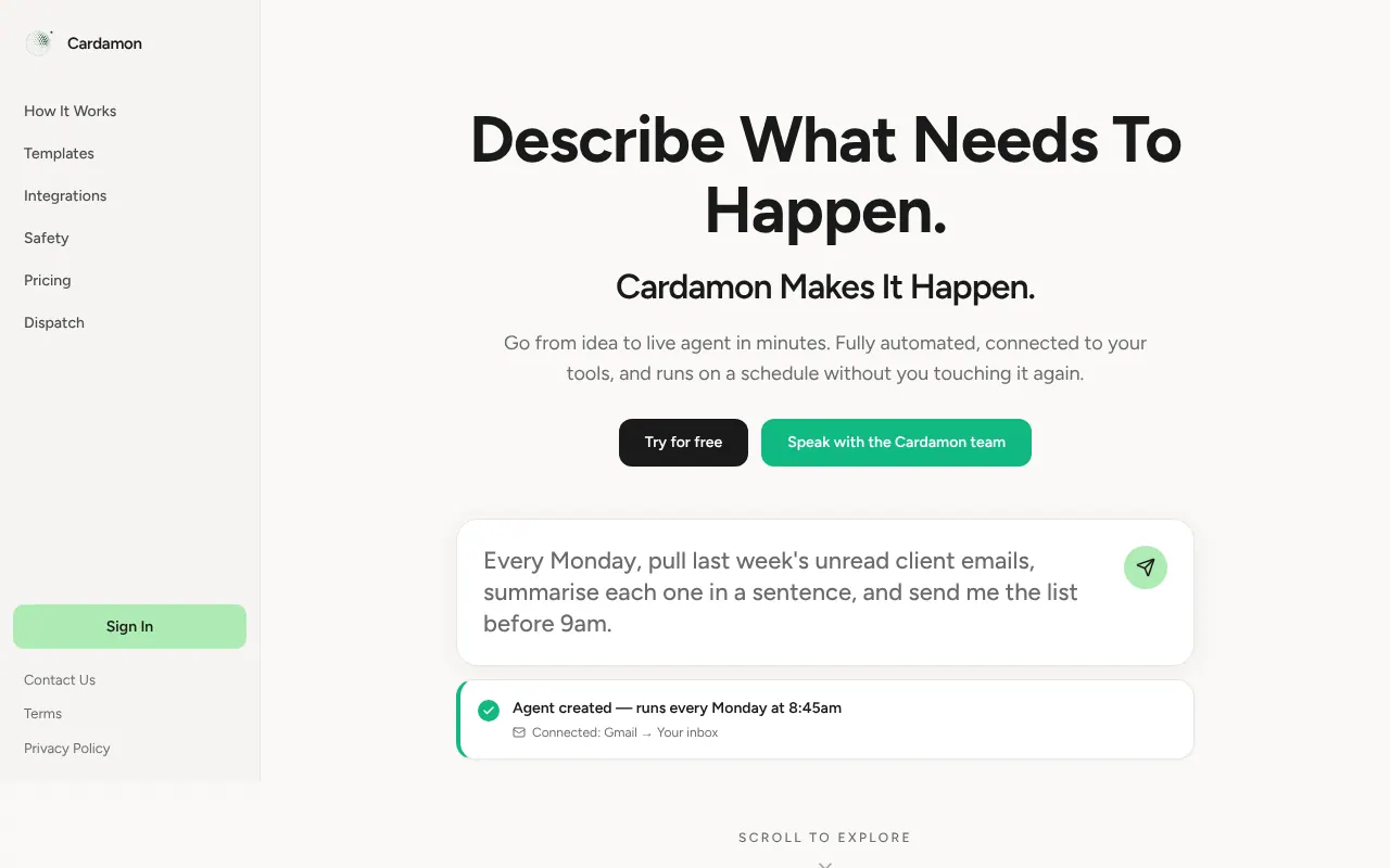 Cardamon - Step 1 screenshot captured by Lastest