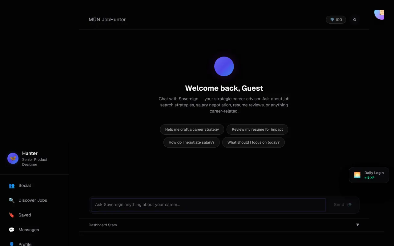 JobHunter OS - Step 1 screenshot captured by Lastest