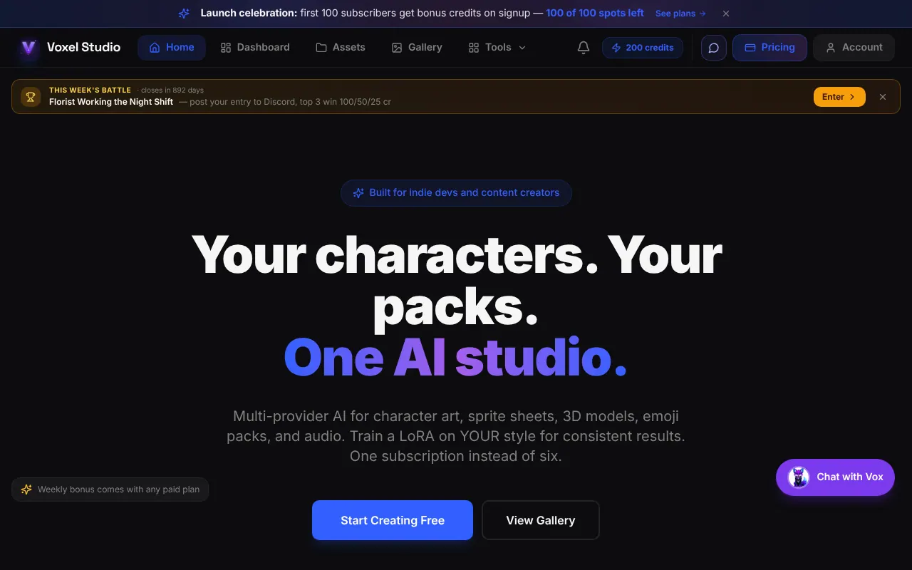 Voxel Studio - Step 1 screenshot captured by Lastest